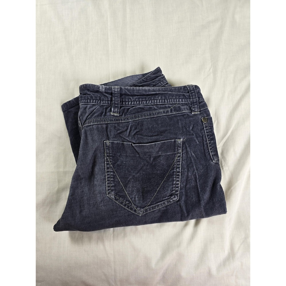 Horny Toad Pants Womens 6 Blue Corduroy Stretch Casual Straight Leg‎ Khakis